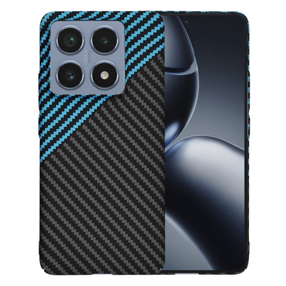 Калъф за Xiaomi 14T Pro, Techsuit, Carbonite FiberShell, Черно Синьо
