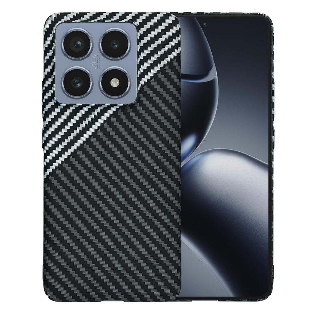 Калъф за Xiaomi 14T Pro, Techsuit, Carbonite FiberShell, Черно Сиво