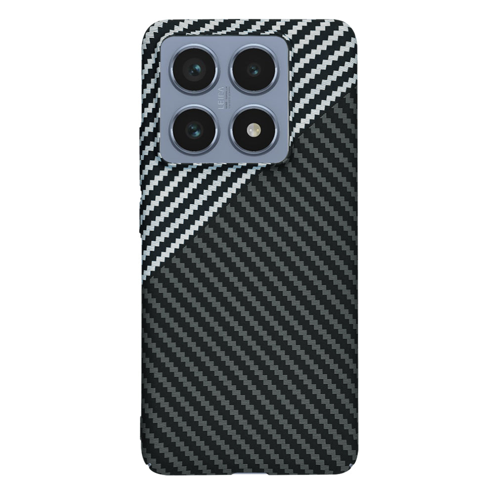 Калъф за Xiaomi 14T Pro, Techsuit, Carbonite FiberShell, Черно Сиво