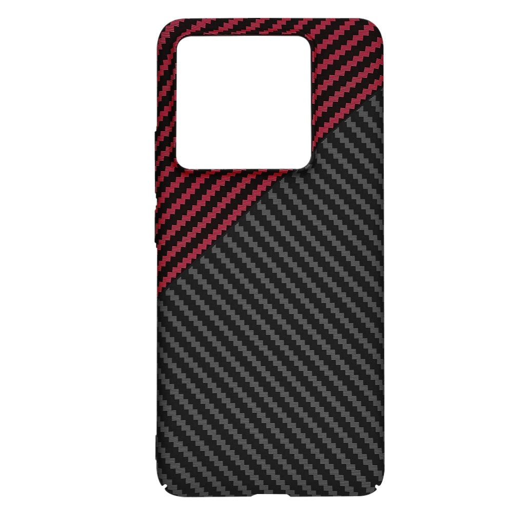Калъф за Xiaomi 14T Pro, Techsuit, Carbonite FiberShell, Черно Червен