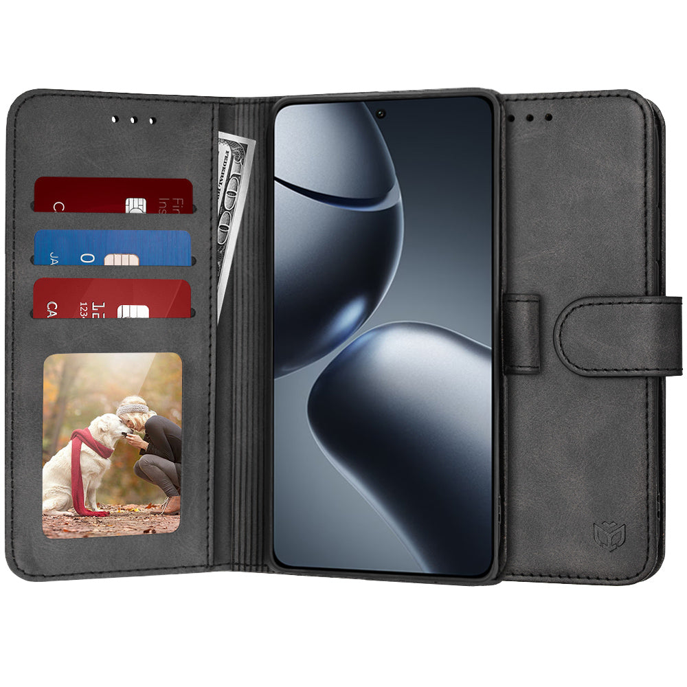 Калъф за Xiaomi 14T Pro, Techsuit, Diary Book, Черен