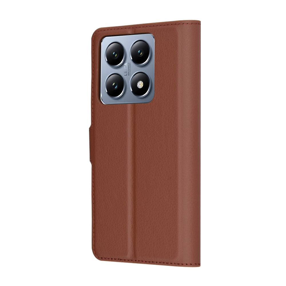 Калъф за Xiaomi 14T Pro, Techsuit, Leather Folio, Кафяв