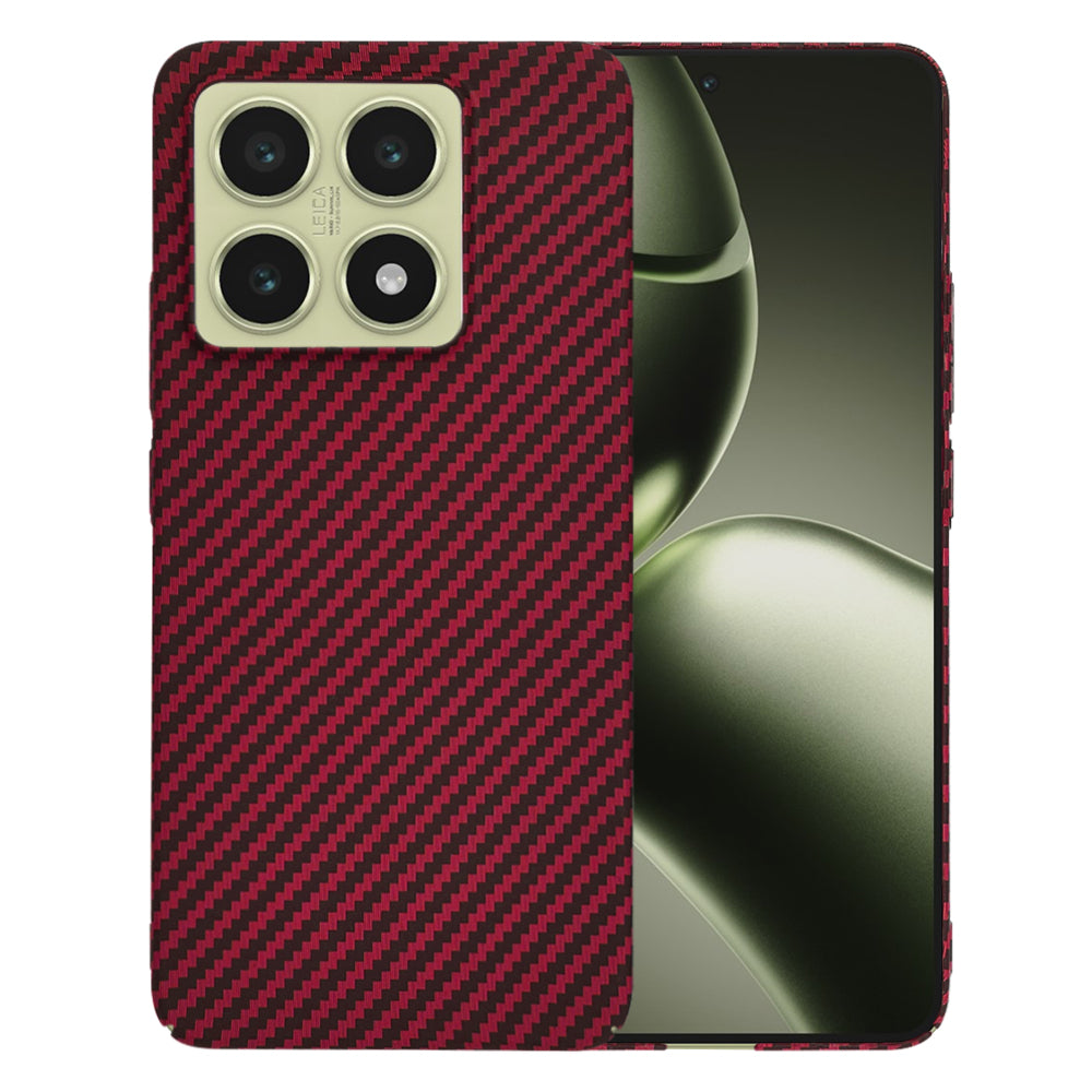 Калъф за Xiaomi 14T, Techsuit, Carbonite FiberShell, Червен