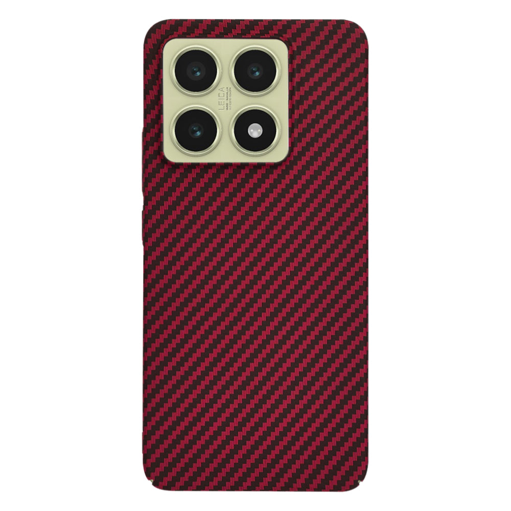 Калъф за Xiaomi 14T, Techsuit, Carbonite FiberShell, Червен