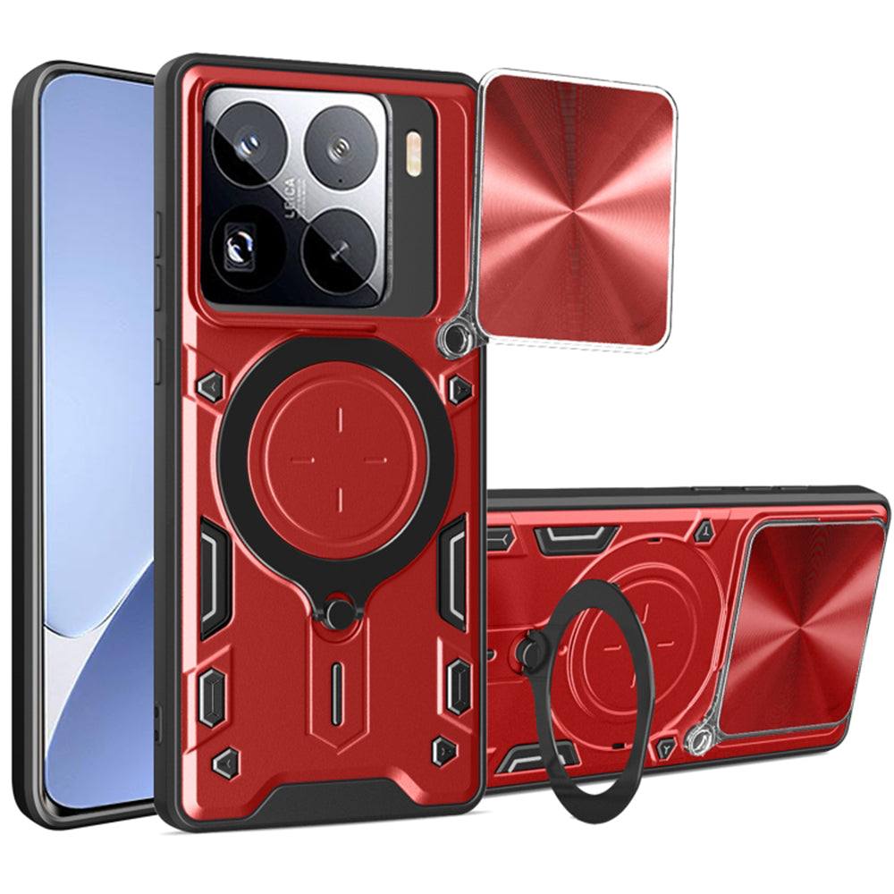 Калъф за Xiaomi 15 Pro, Techsuit, CamGuard Pro, Червен