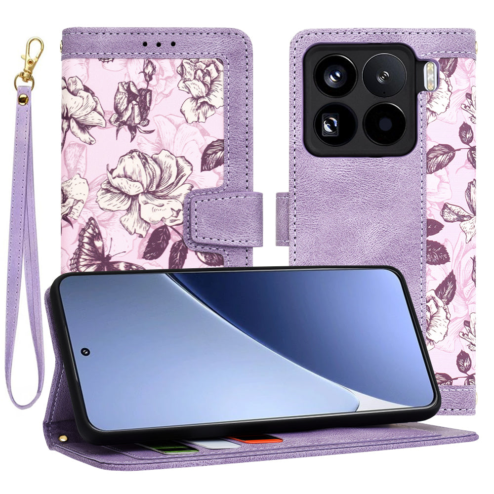 Калъф за Xiaomi 15 Pro, Techsuit, FlipCraft, Лилав