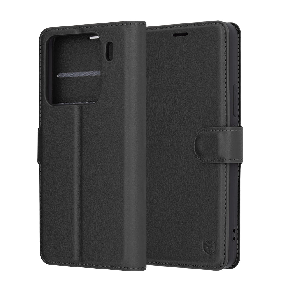 Калъф за Xiaomi 15 Pro, Techsuit, Leather Folio, Черен