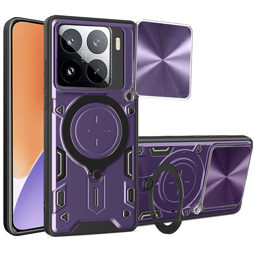 Калъф за Xiaomi 15, Techsuit, CamGuard Pro, Лилав