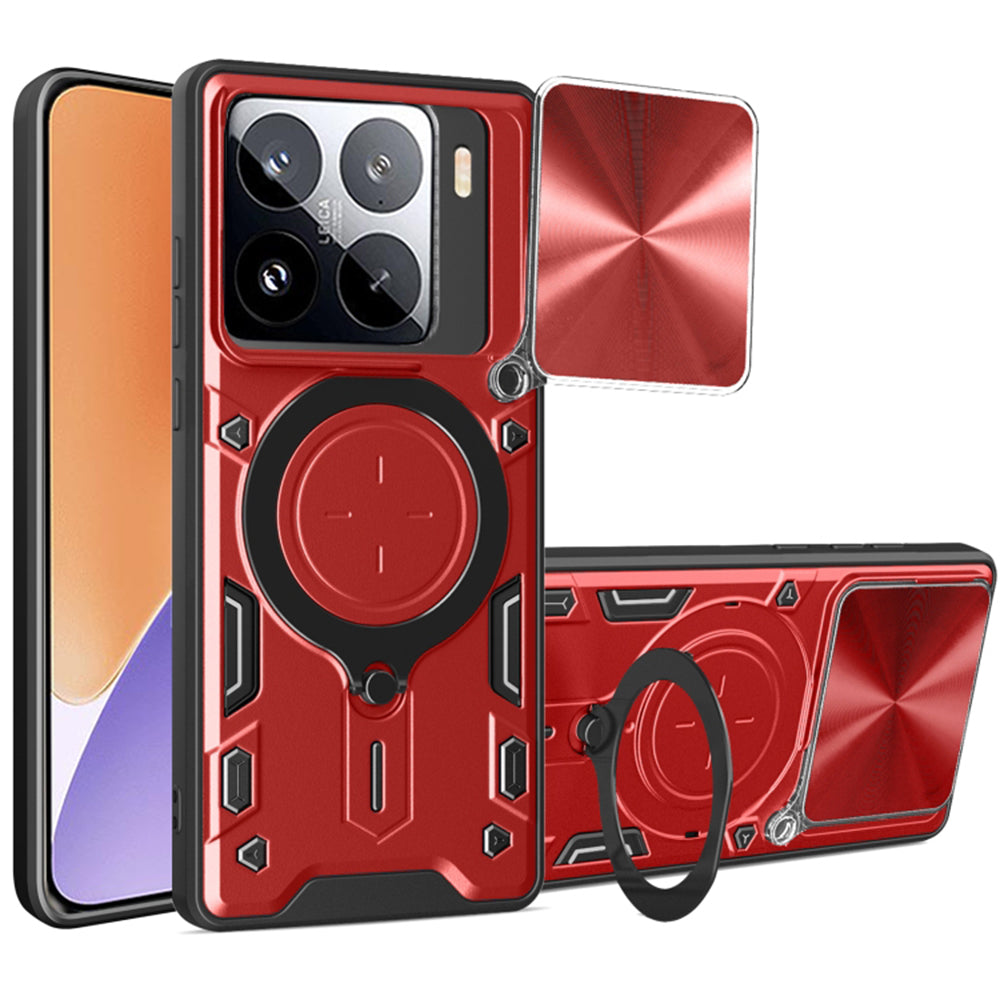 Калъф за Xiaomi 15, Techsuit, CamGuard Pro, Червен