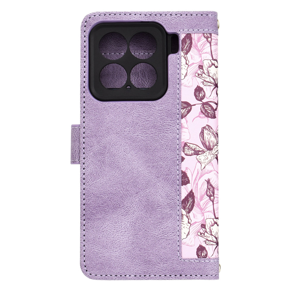 Калъф за Xiaomi 15, Techsuit, FlipCraft, Лилав