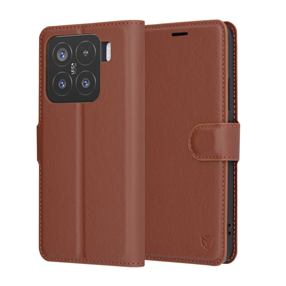 Калъф за Xiaomi 15, Techsuit, Leather Folio, Кафяв