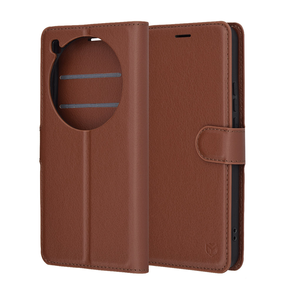 Калъф за Xiaomi 15 Ultra, Techsuit, Leather Folio, Кафяв