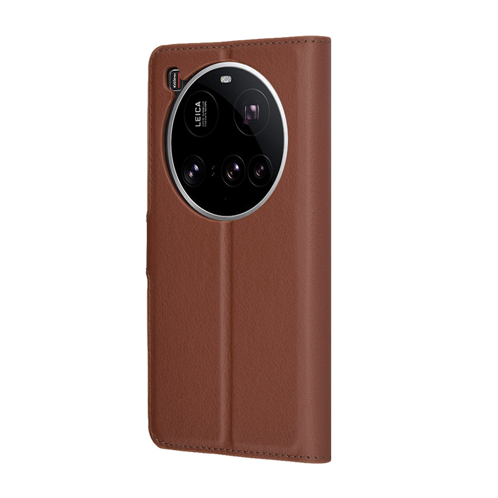 Калъф за Xiaomi 15 Ultra, Techsuit, Leather Folio, Кафяв