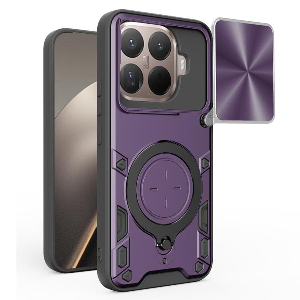 Калъф за Xiaomi 15T Pro, Techsuit, CamGuard Pro, Лилав