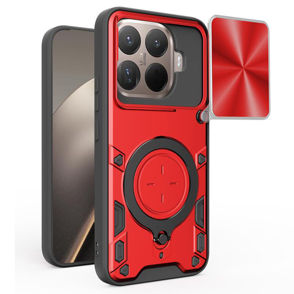 Калъф за Xiaomi 15T Pro, Techsuit, CamGuard Pro, Червен