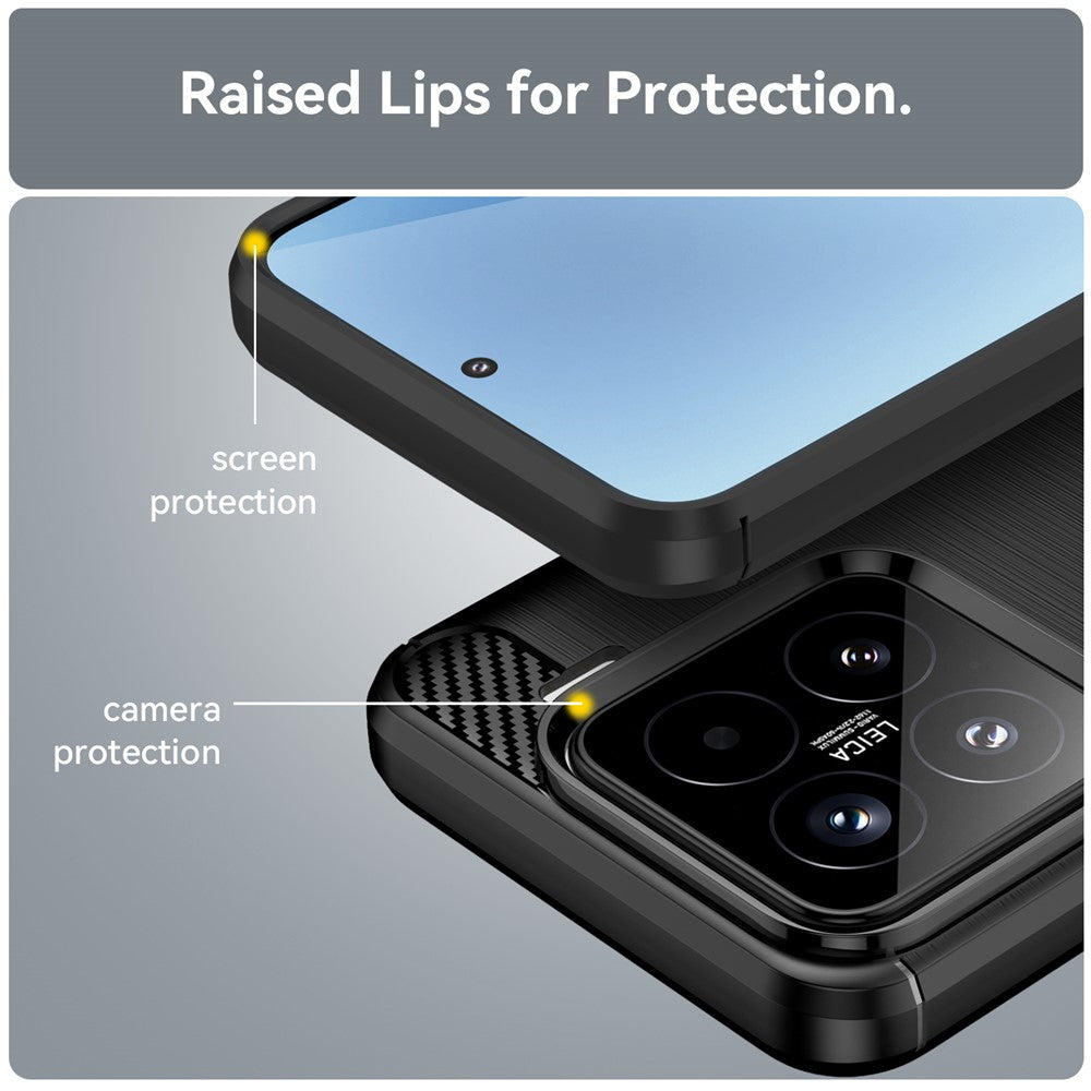 Калъф за Xiaomi 15T Pro, Techsuit, Карбон, Черен