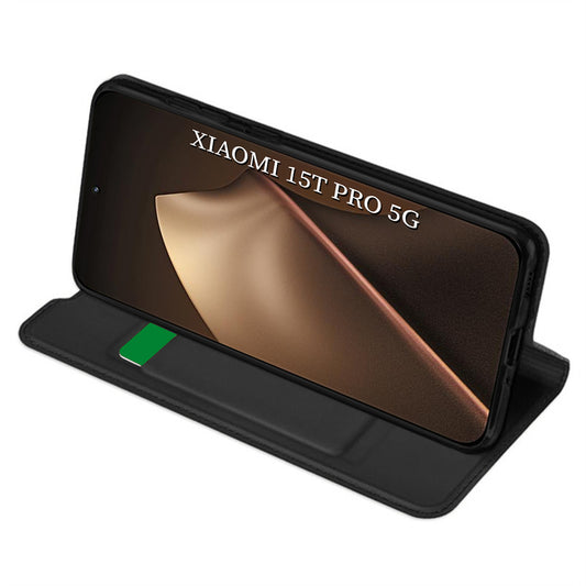 Калъф за Xiaomi 15T Pro, Techsuit, Magskin Book, Черен