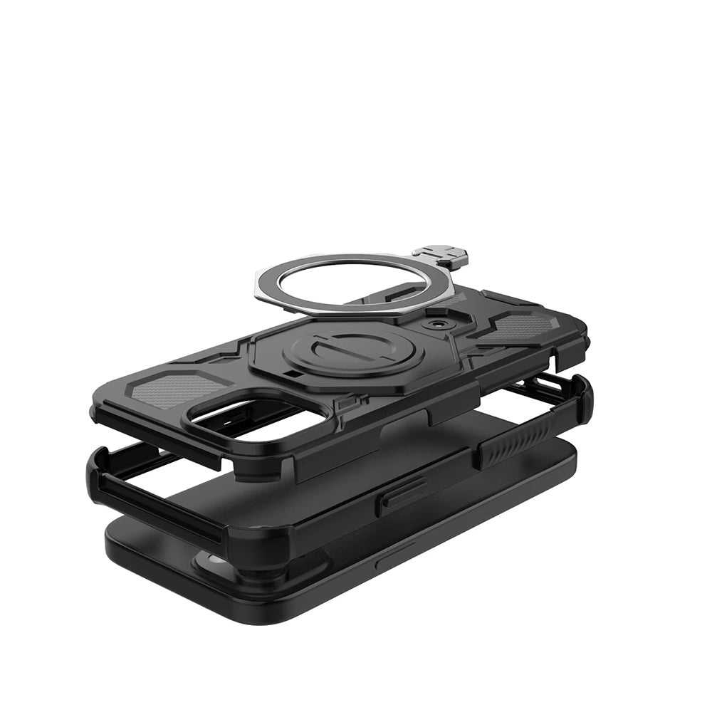 Case for Xiaomi 15T, Techsuit, Carbon Shield Pro, Smoke