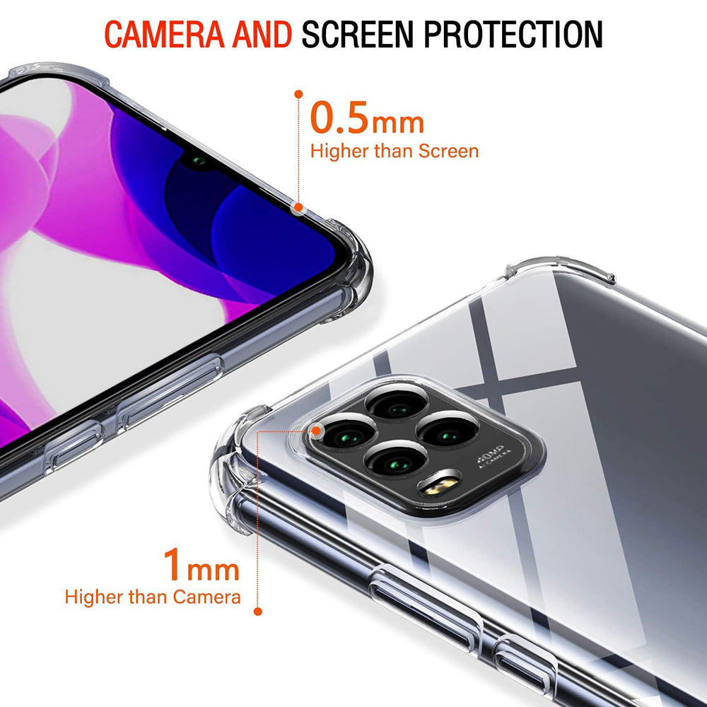 Калъф за Xiaomi Mi 10 Lite 5G, Techsuit, Shockproof Clear, Прозрачен