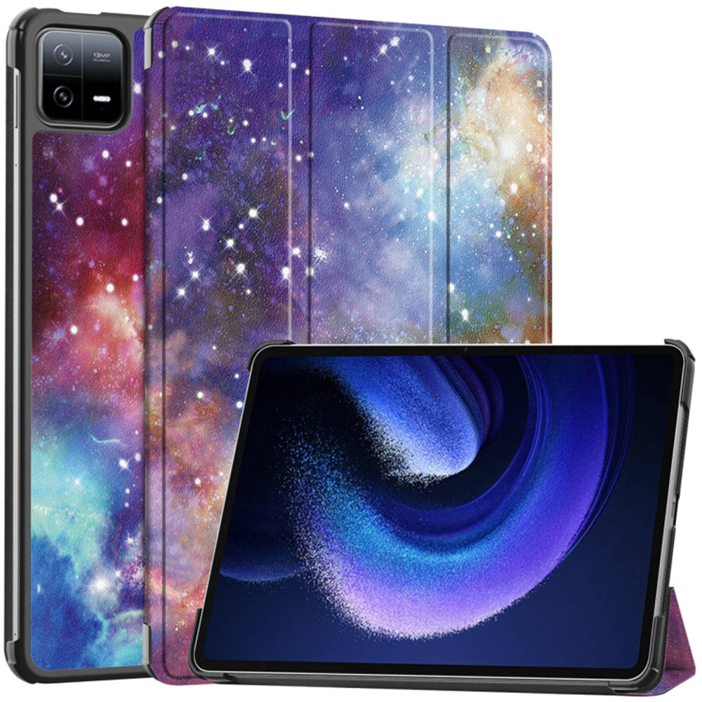 Калъф за Xiaomi Pad 6 / 6 Pro, Techsuit, FoldPro Galaxy, Многоцветен