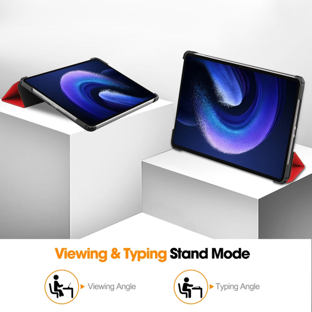 Калъф за Xiaomi Pad 6 / 6 Pro, Techsuit, FoldPro, Червен