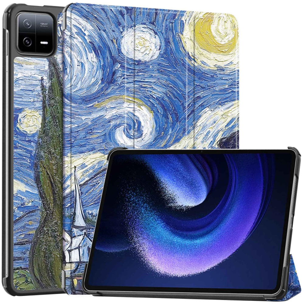 Калъф за Xiaomi Pad 6 / 6 Pro, Techsuit, FoldPro Starry Night, Многоцветен