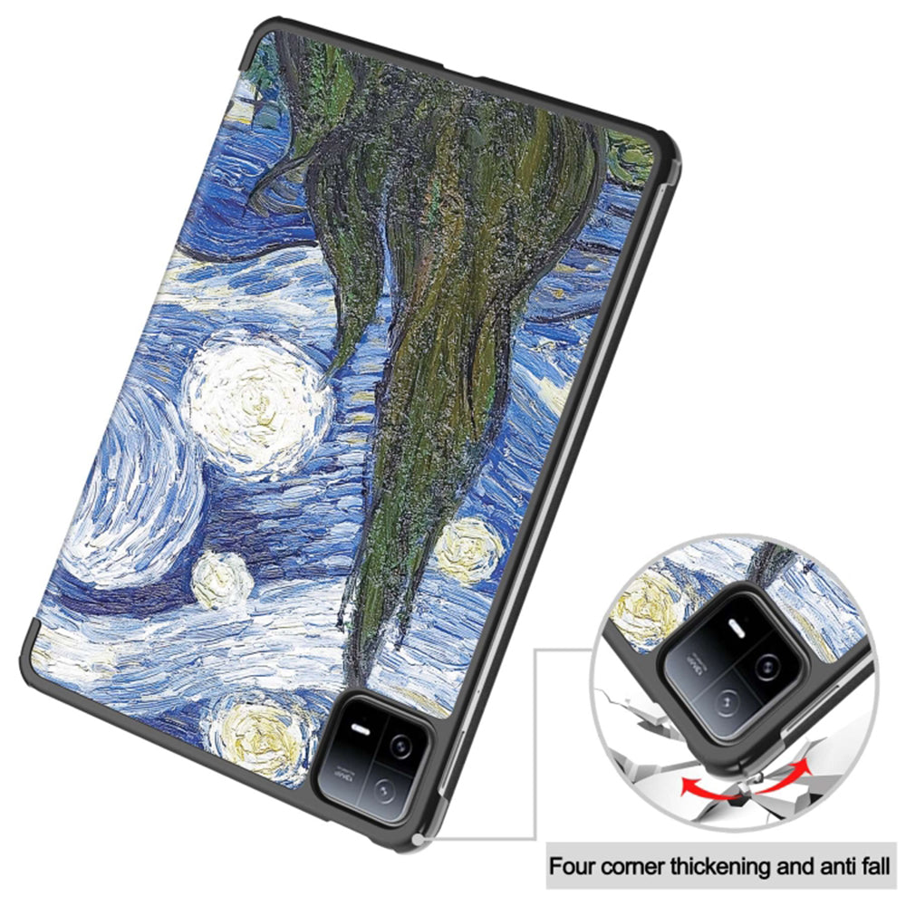 Калъф за Xiaomi Pad 6 / 6 Pro, Techsuit, FoldPro Starry Night, Многоцветен