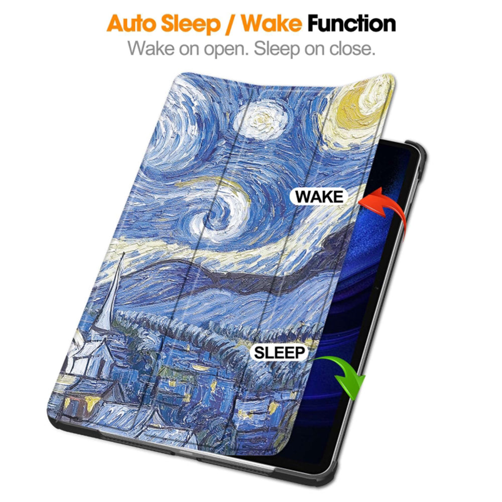 Калъф за Xiaomi Pad 6 / 6 Pro, Techsuit, FoldPro Starry Night, Многоцветен