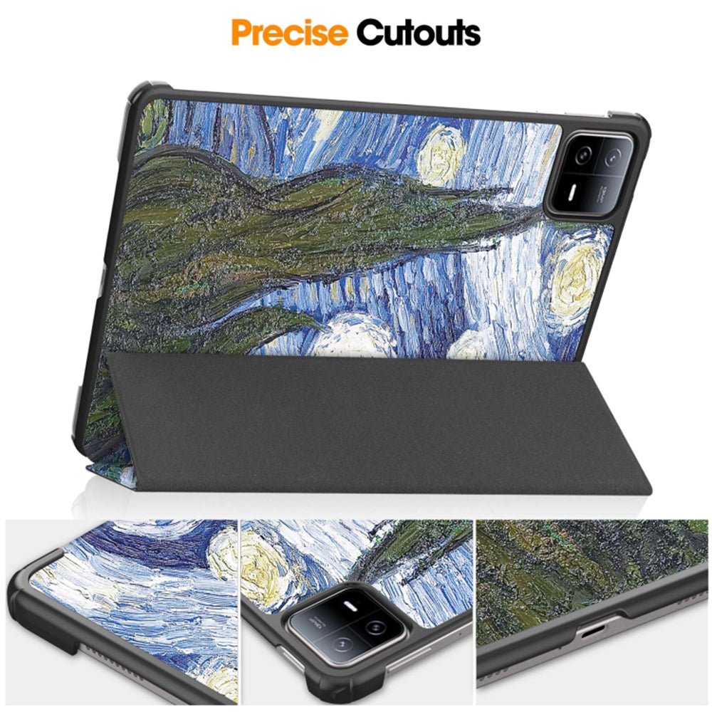 Калъф за Xiaomi Pad 6 / 6 Pro, Techsuit, FoldPro Starry Night, Многоцветен