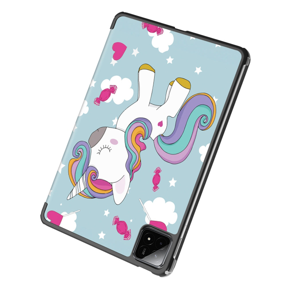 Калъф за Xiaomi Pad 6S Pro 12.4, Techsuit, FoldPro Unicorn, Многоцветен