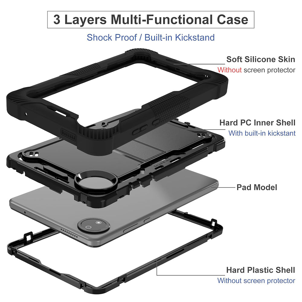 Калъф за Xiaomi Pad 7, Techsuit, Rugged TabShell, Черен