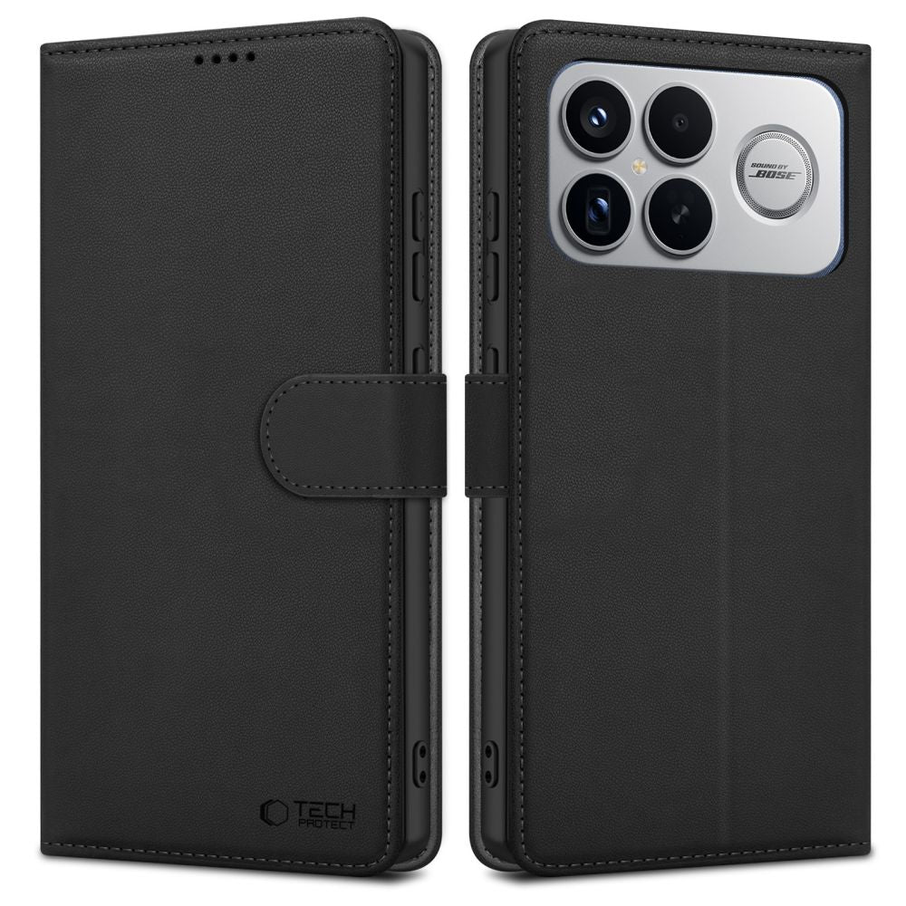 Калъф за Xiaomi Poco F8 Ultra, Tech-Protect, Wallet, Черен