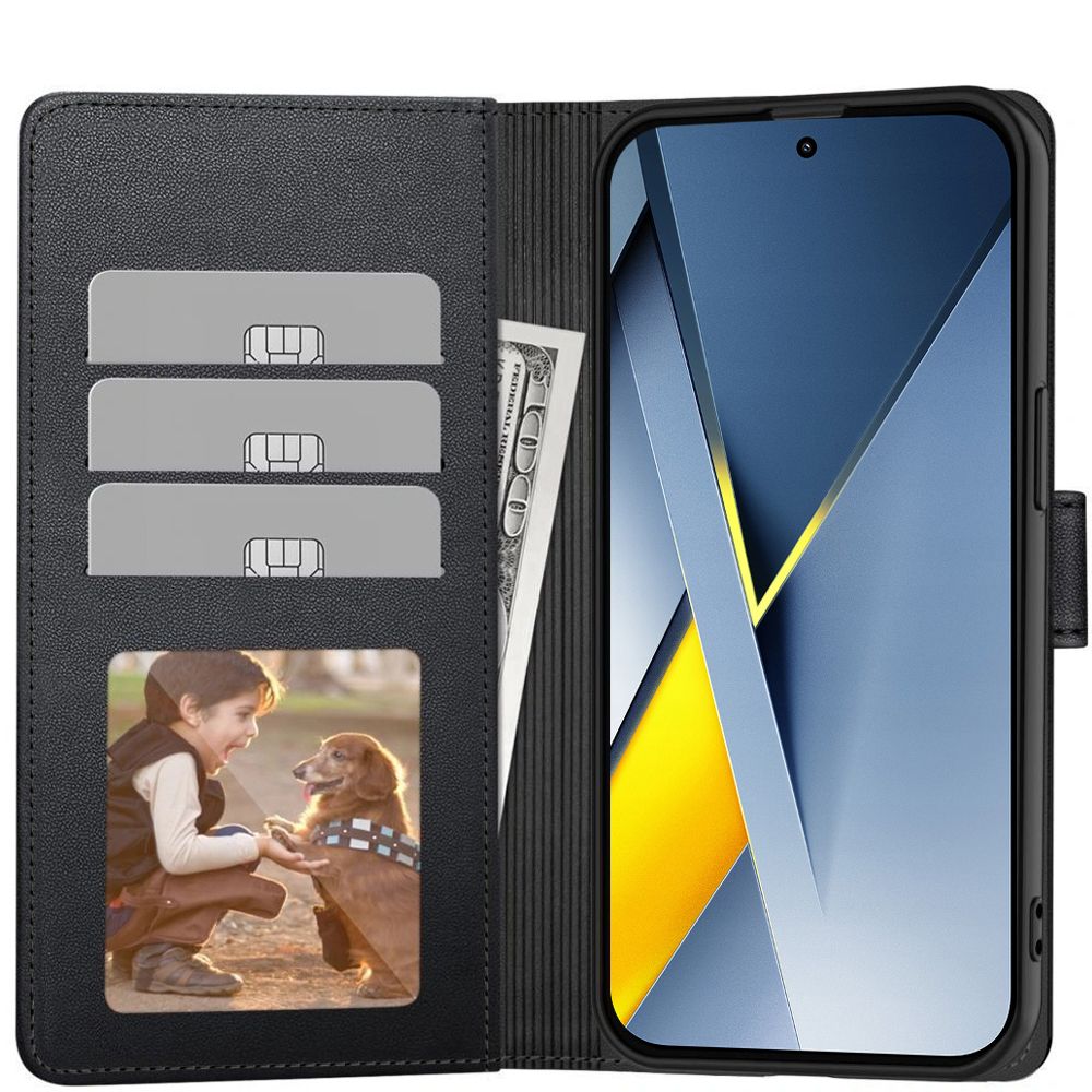 Калъф за Xiaomi Poco F8 Ultra, Tech-Protect, Wallet, Черен