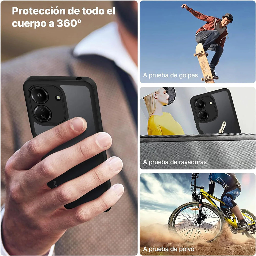 Калъф за Xiaomi Poco C65 / Redmi 13C, Techsuit, ColorVerse 360, Черен