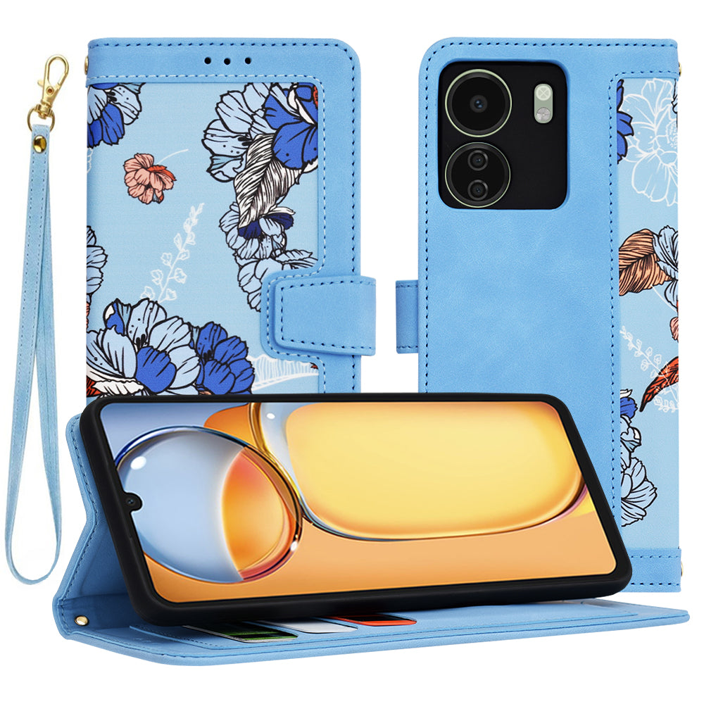 Калъф за Xiaomi Poco C65 / Redmi 13C, Techsuit, FlipCraft, Син