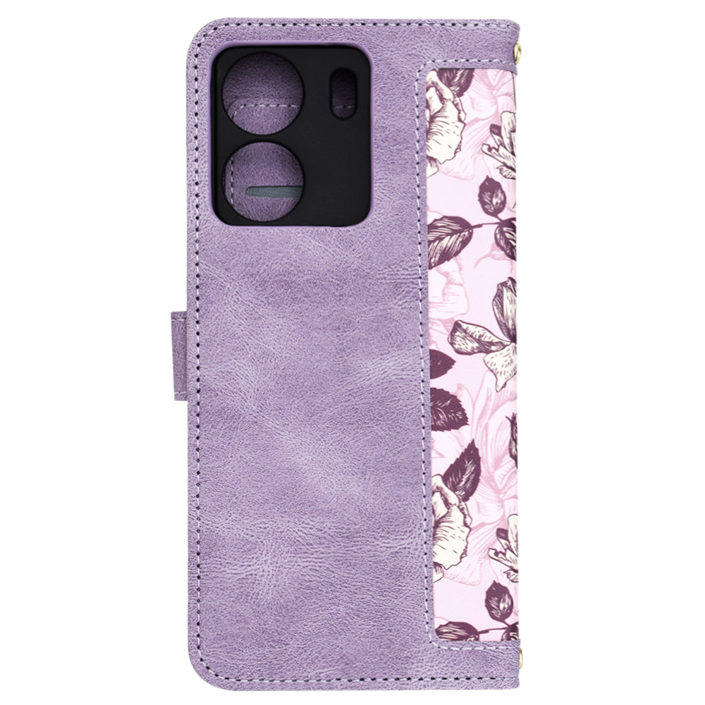 Калъф за Xiaomi Poco C65 / Redmi 13C, Techsuit, FlipCraft, Лилав