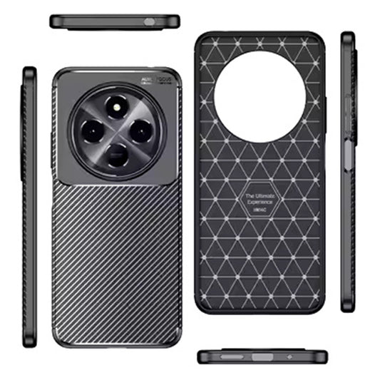 Калъф за Xiaomi Poco C75 / Redmi 14C, Techsuit, CarbonFiber, Черен