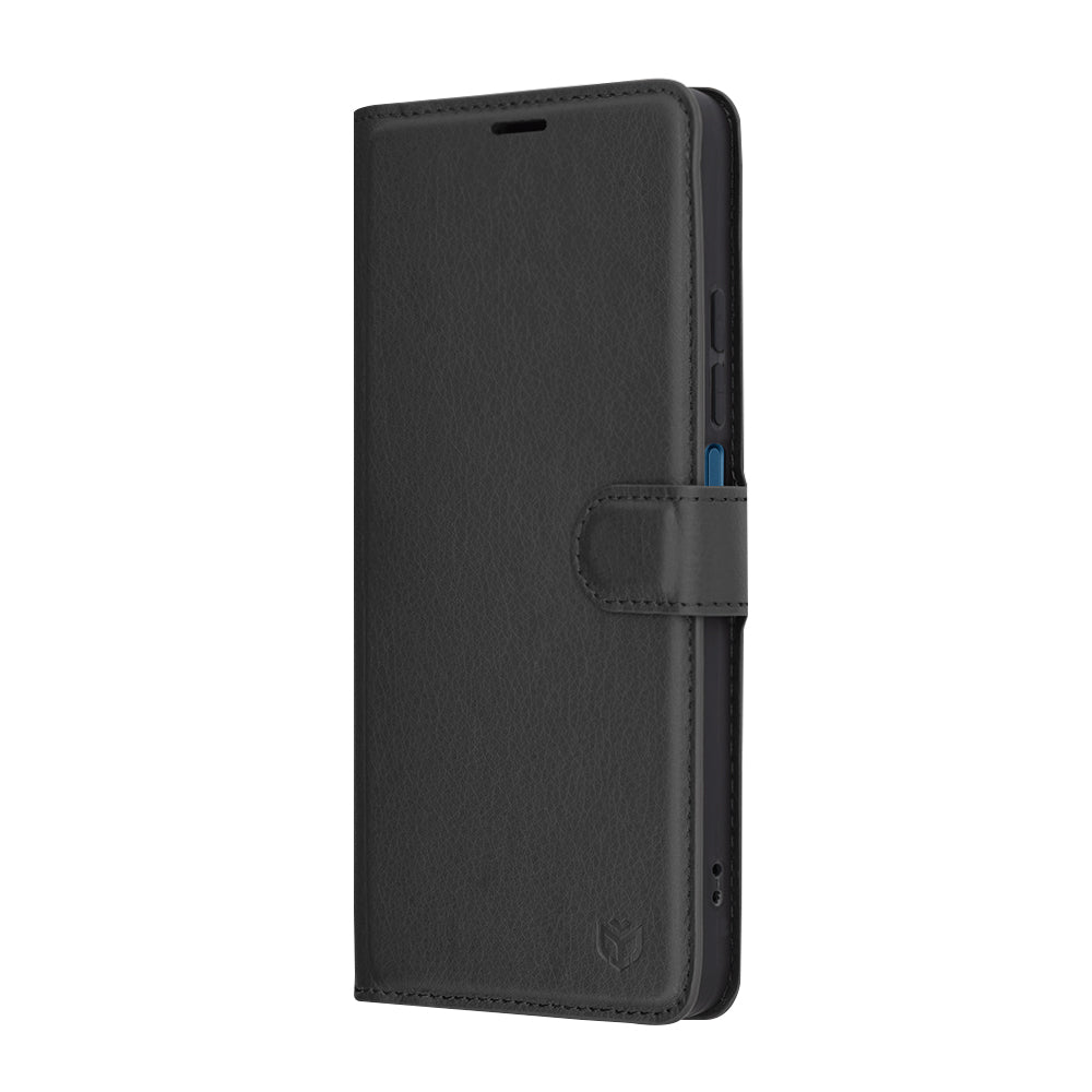 Калъф за Xiaomi Poco C75 / Redmi 14C, Techsuit, кожен портфейл, черен
