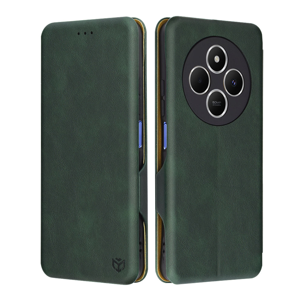 Калъф за Xiaomi Poco C75 / Redmi 14C, Techsuit, Safe Wallet Plus, Зелен