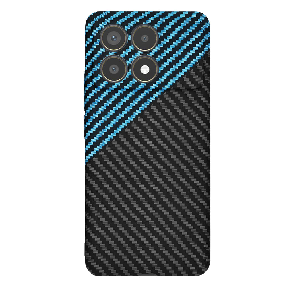 Калъф за Xiaomi Poco F6 Pro, Techsuit, Carbonite FiberShell, Черно Синьо