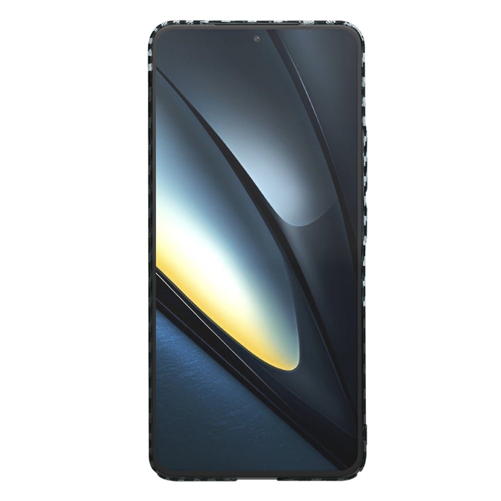 Калъф за Xiaomi Poco F6 Pro, Techsuit, Carbonite FiberShell, Черно Сиво