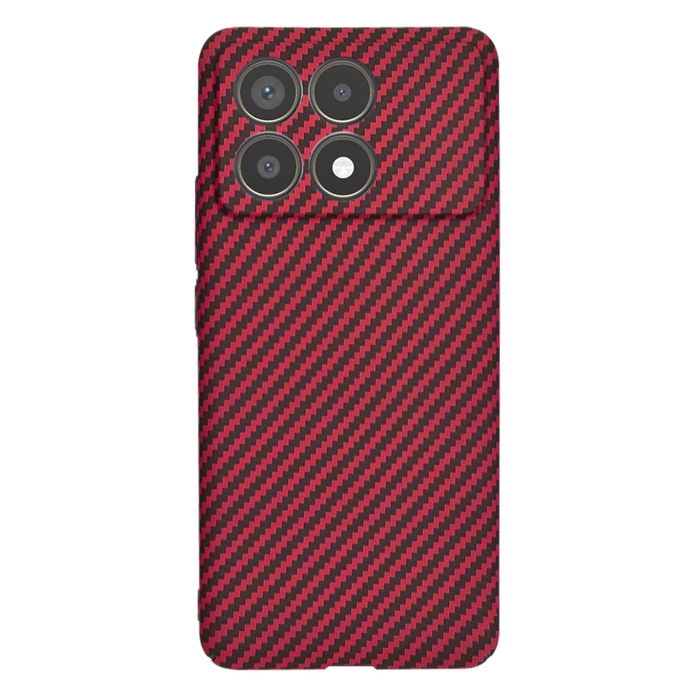 Калъф за Xiaomi Poco F6 Pro, Techsuit, Carbonite FiberShell, Червен