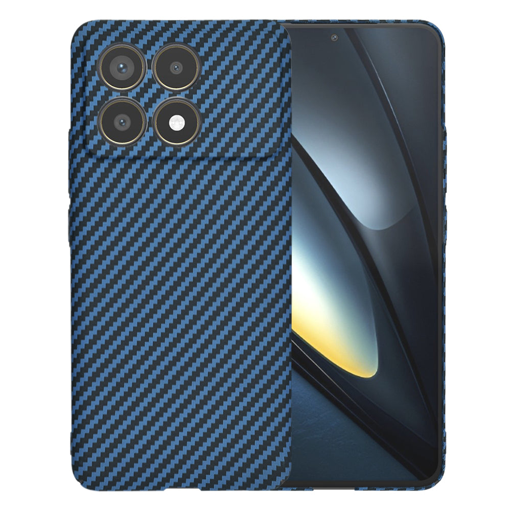 Калъф за Xiaomi Poco F6 Pro, Techsuit, Carbonite FiberShell, тюркоаз