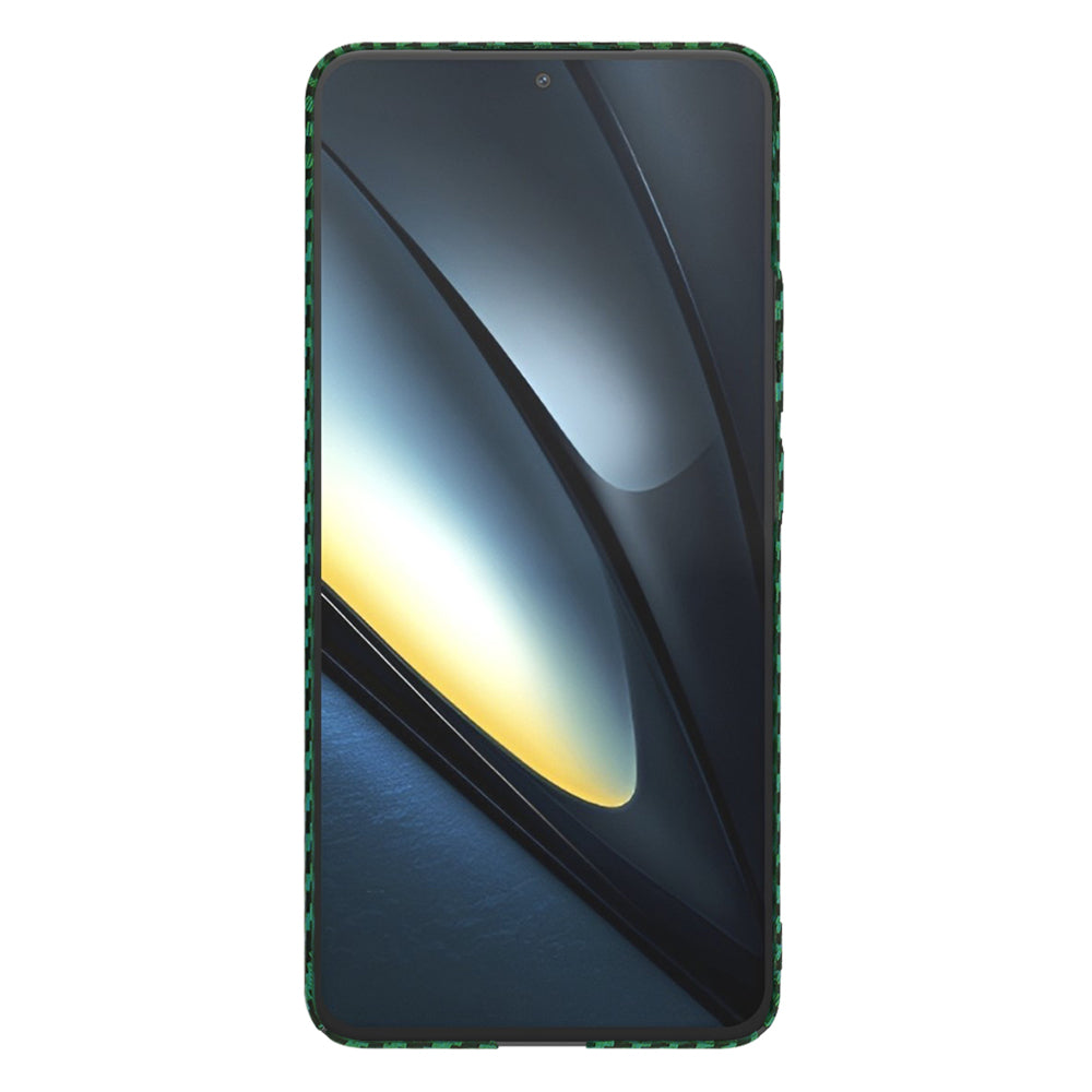 Калъф за Xiaomi Poco F6 Pro, Techsuit, Carbonite FiberShell, Зелен