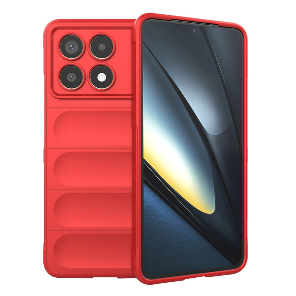 Калъф за Xiaomi Poco F6 Pro, Techsuit, Magic Shield, Червен