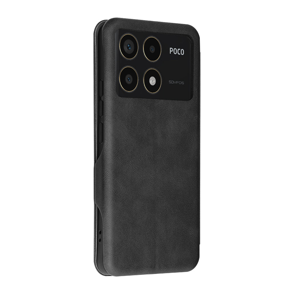Калъф за Xiaomi Poco F6 Pro, Techsuit, Safe Wallet Plus, Черен