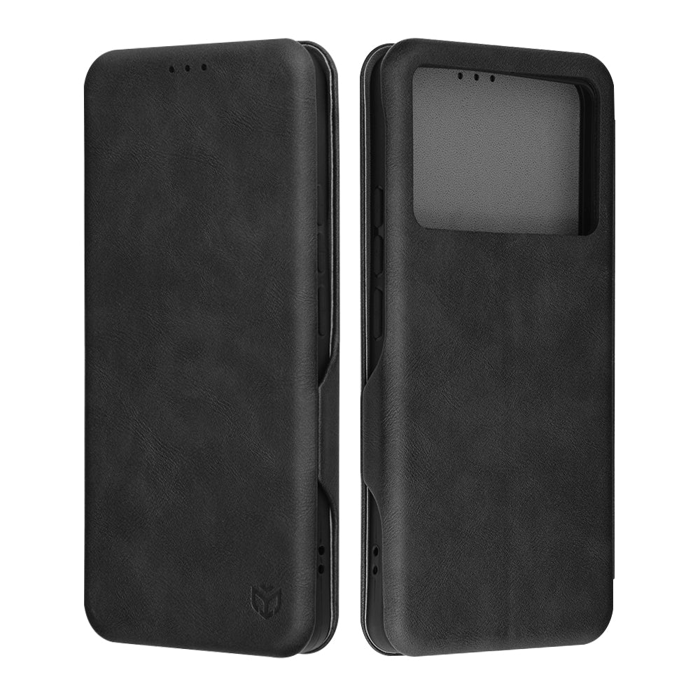 Калъф за Xiaomi Poco F6 Pro, Techsuit, Safe Wallet Plus, Черен