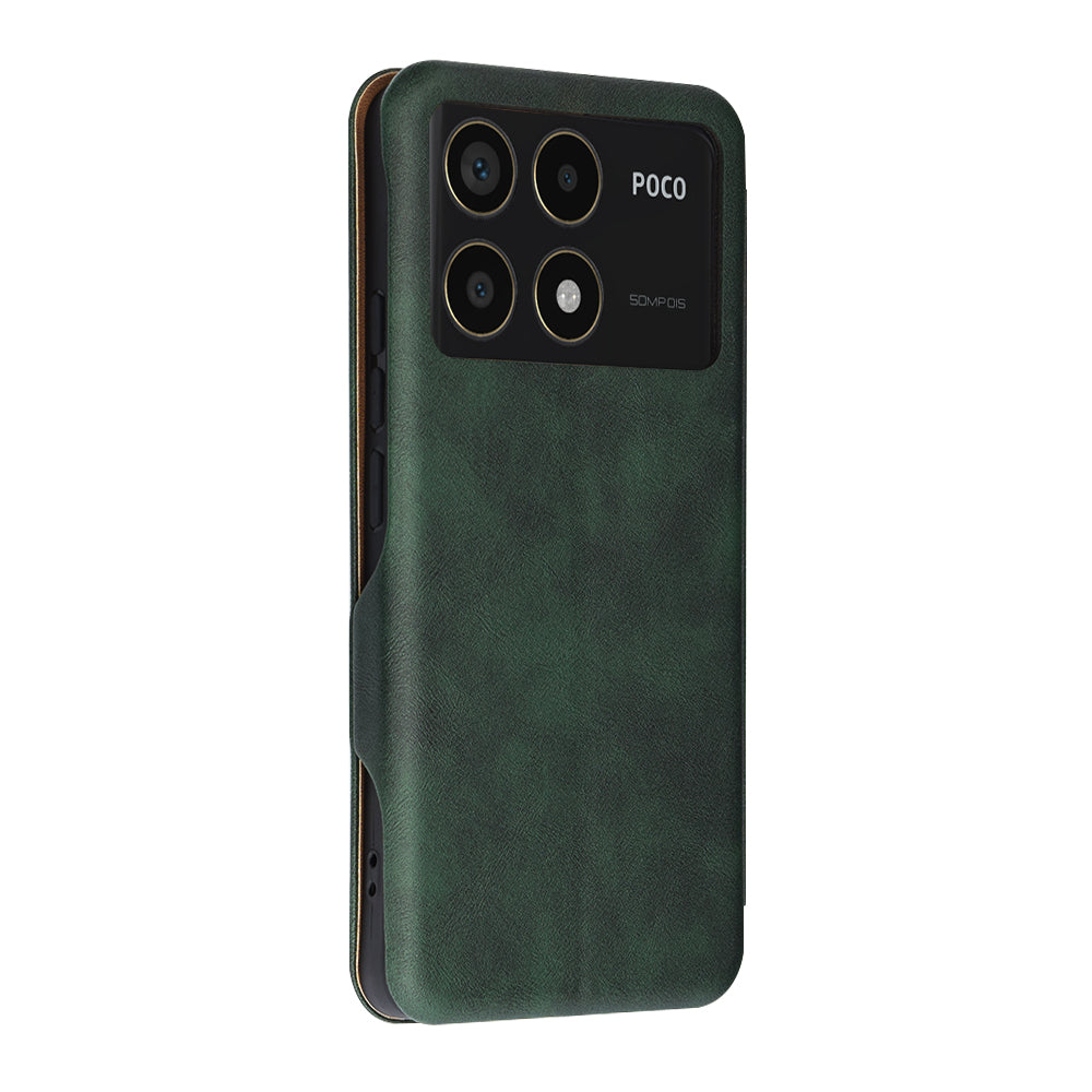 Калъф за Xiaomi Poco F6 Pro, Techsuit, Safe Wallet Plus, Зелен