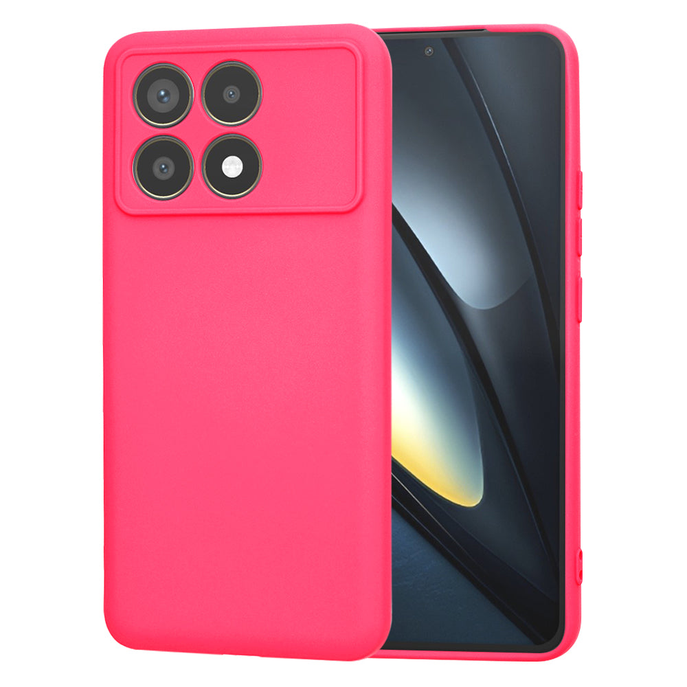 Калъф за Xiaomi Poco F6 Pro, Techsuit, SoftFlex, Тъмно розов