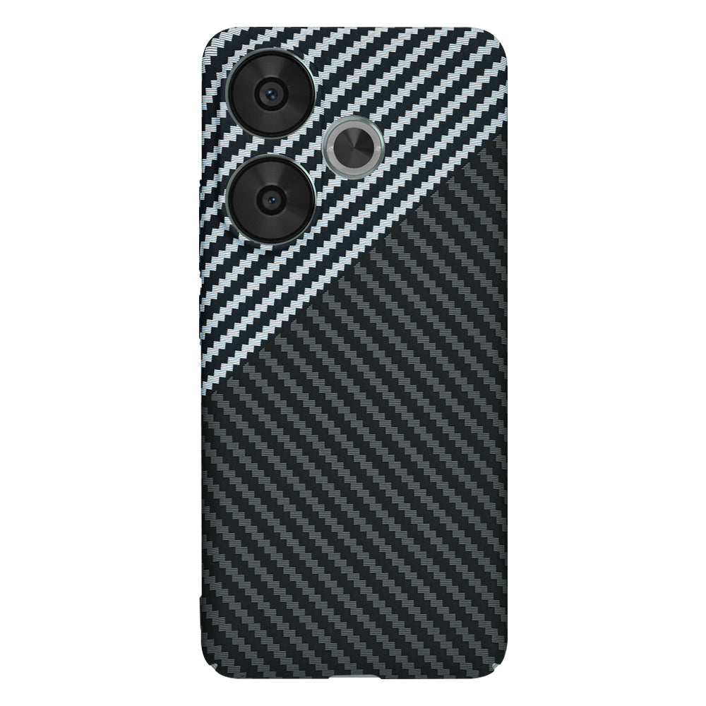 Калъф за Xiaomi Poco F6, Techsuit, Carbonite FiberShell, Черно Сиво